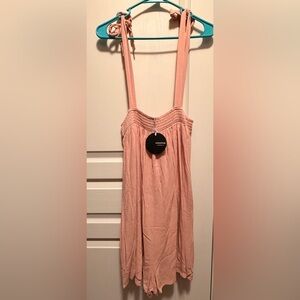 mittoshop Blush Pink Smocked Romper